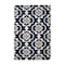 World Rug Gallery Cozy Moroccan Trellis Indoor Shag Area Rug 5'3'' x 7'3'' Navy 2525NAVY5X7 - alternate 10